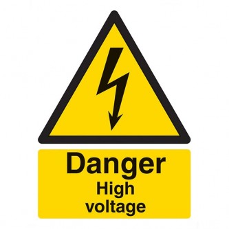 Danger High Voltage - Portrait