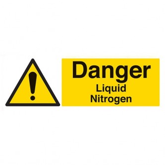 Danger Liquid Nitrogen - Landscape