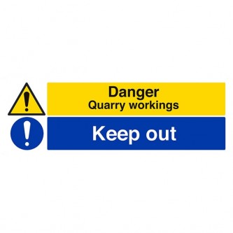 Danger Quarry Workings / Keep Out - Landscape