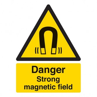 Danger Strong Magnetic Field - Portrait
