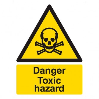 Danger Toxic Hazard - Portrait