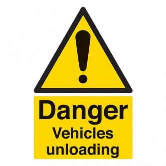 Danger Vehicles Unloading - Portrait