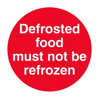Defrosted Food Must Not Be Refrozen - Square