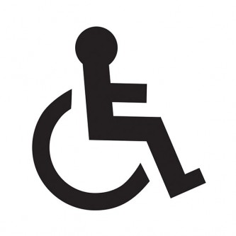 Disabled Toilet Symbol - Square