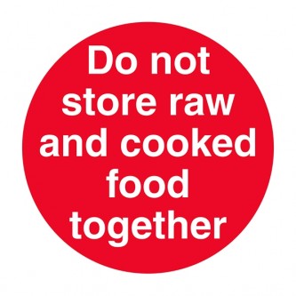 Do Not Store Raw And Cooked Food Together - Square