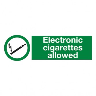 Electronic Cigarettes Allowed - Landscape