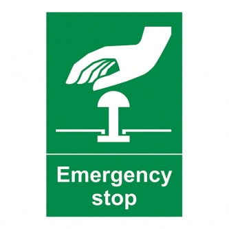 Emergency Stop - Green - Portrait