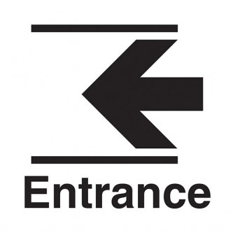 Entrance Arrow Left - Square