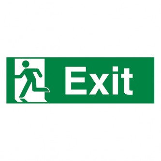 Exit Running Man Left - Landscape