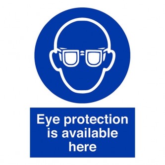 Eye Protection Is Available Here - Portrait