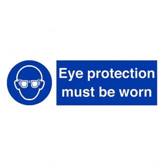 Eye Protection Must Be Worn - Landscape