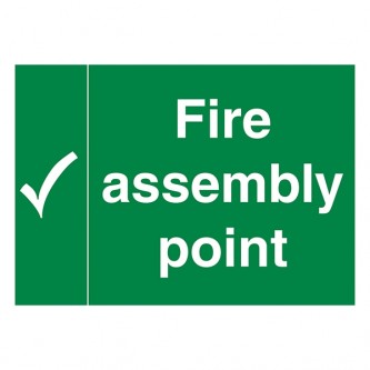 Fire Assembly Point - Landscape - Large