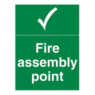 Fire Assembly Point - Portrait