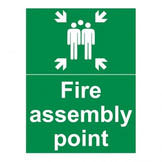 Fire Assembly Point - With Family - Portrait
