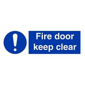 Fire Door Keep Clear - Landscape