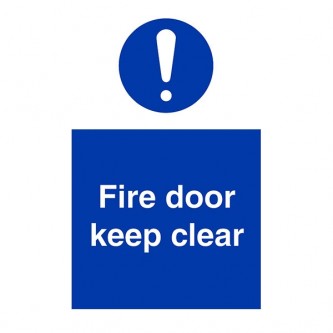 Fire Door Keep Clear - Portrait