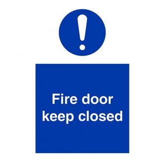 Fire Door Keep Closed - Portrait