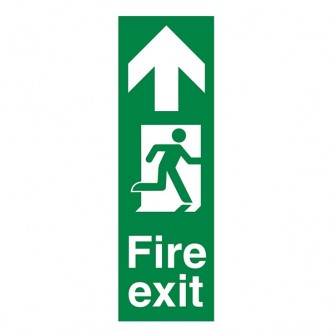Fire Exit Arrow Up - Portrait