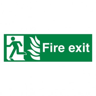 NHS Fire Exit Man Left - Landscape