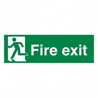 Fire Exit Man Left - Landscape