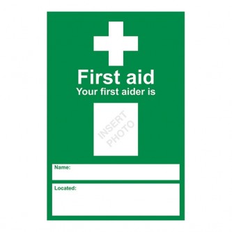 First Aid - Your First Aider Is - Portrait