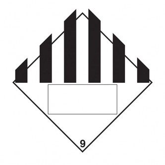General Hazard 9 UN Substance Numbering - Diamond - Square