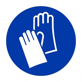 Gloves Symbol - Square