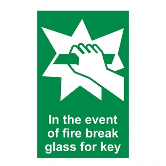 In The Event Of Fire Break Glass For Key - Portrait