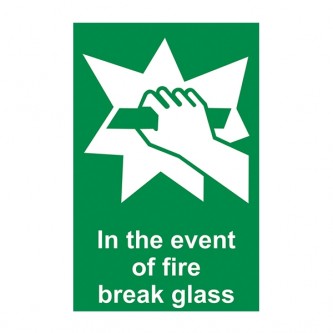 In The Event Of Fire Break Glass - Portrait