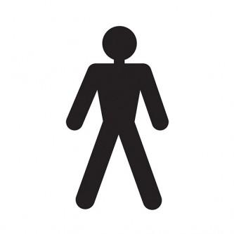 Men Toilet Symbol - Square