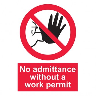 No Admittance Without A Work Permit - Portrait