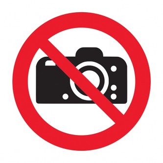 No Cameras Symbol - Square