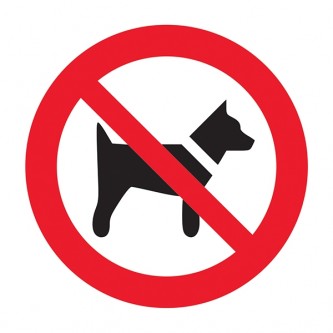 No Dogs Symbol - Square
