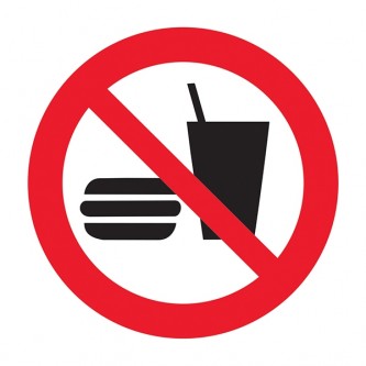 No Food Or Drink Symbol - Square
