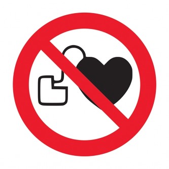 No Pacemakers Symbol - Square