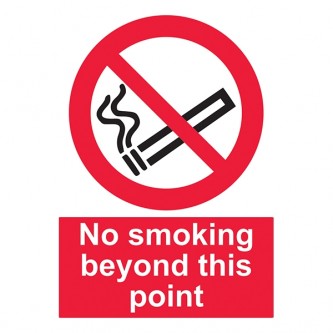 No Smoking Beyond This Point - Portrait