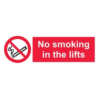 No Smoking In The Lifts - Landscape