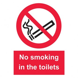 No Smoking In The Toilets - Portrait