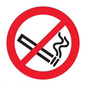 No Smoking Symbol Right - Square