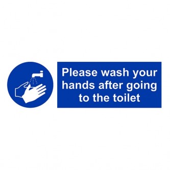 Please Wash Your Hands After Going To The Toilet - Landscape