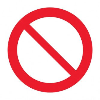  Prohibition Symbol - Square