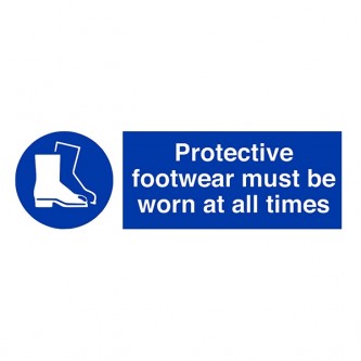 Protective Footwear Must Be Worn At All Times - Landscape