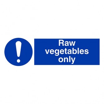 Raw Vegetables Only - Landscape