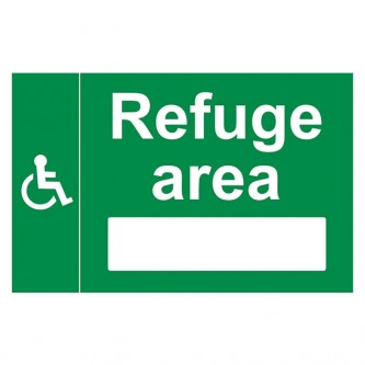 Refuge Area with Blank - Landscape - Large