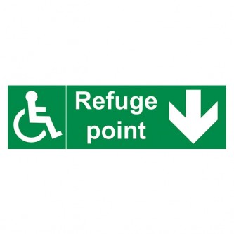 Refuge Point Arrow Down - Landscape