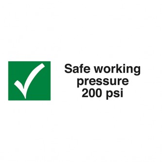 Safe Working Pressure 200 Psi - Landscape