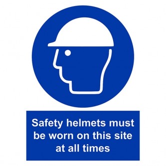 Safety Helmets Must Be Worn On This Site All The Times - Portrait
