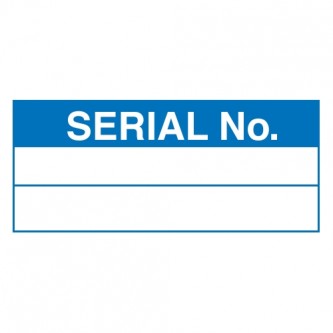 Serial No. Stickers - Landscape