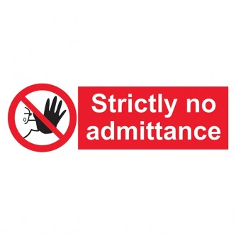 Strictly No Admittance - Landscape
