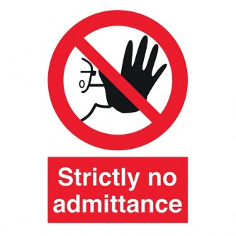Strictly No Admittance  - Portrait